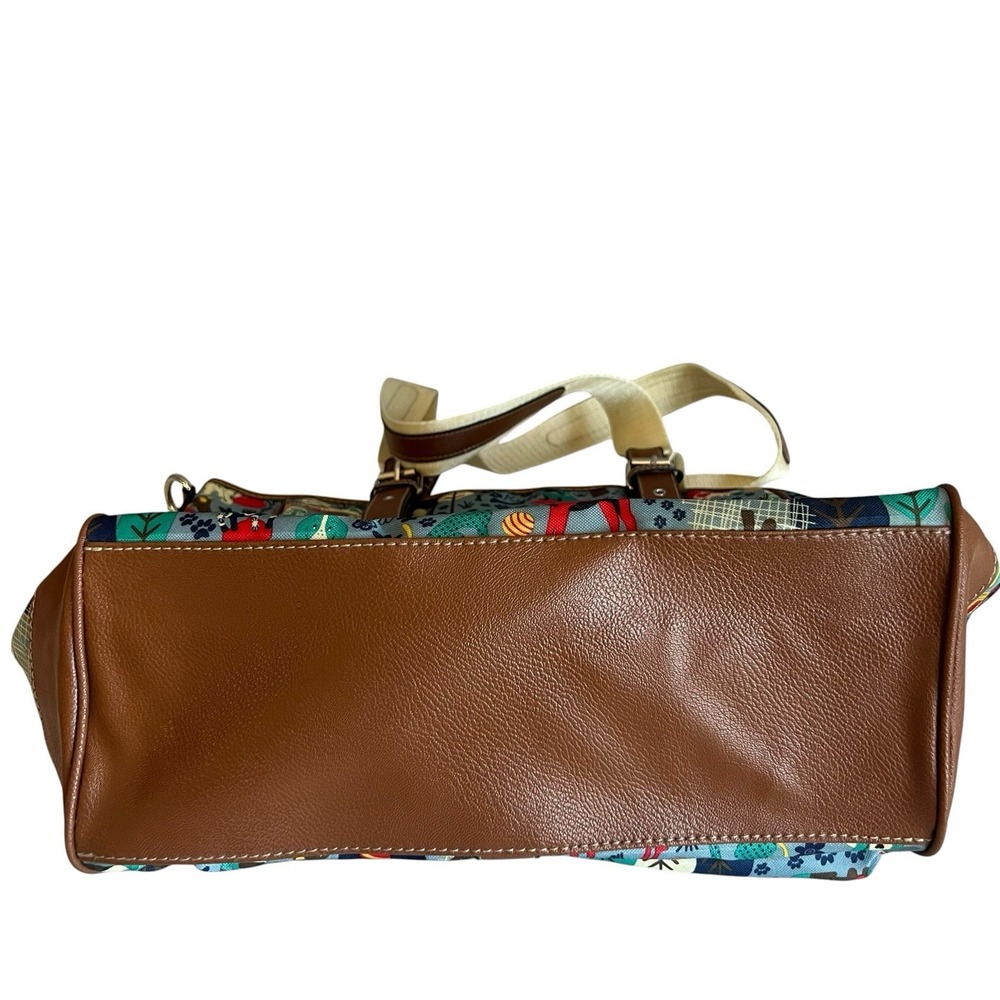 Lily Bloom Shoulder Bag Who Let the Dogs Out Multi Pocket 3 Compartments - Picture 7 of 16